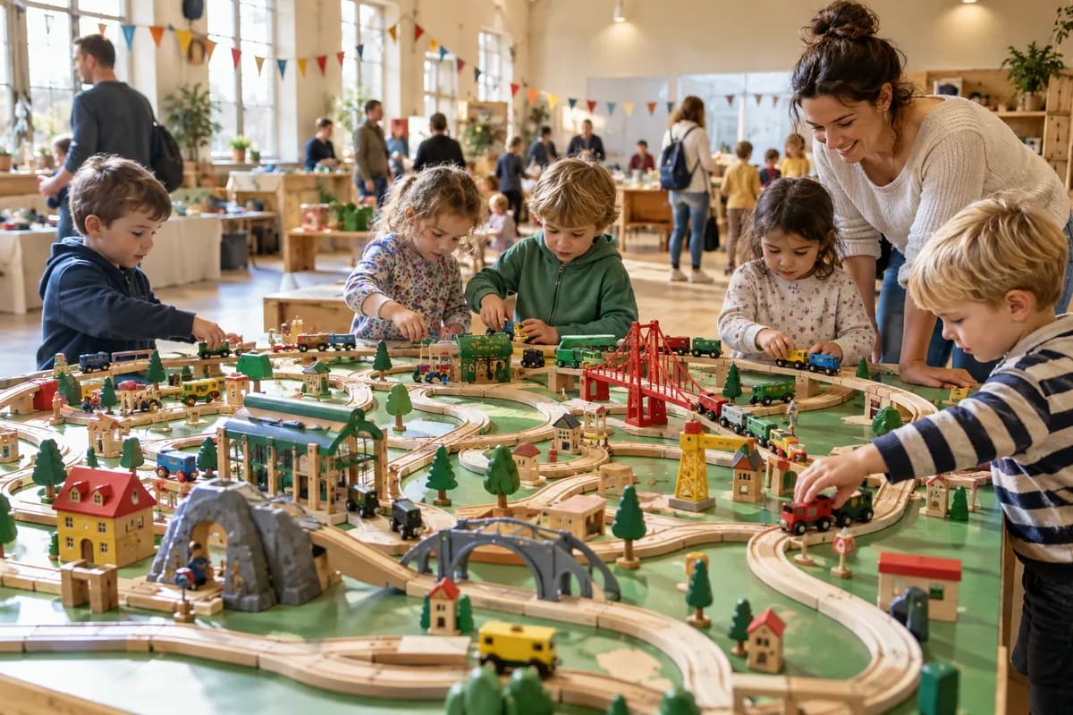 Atelier Circuit train en bois — visuel d’illustration 1
