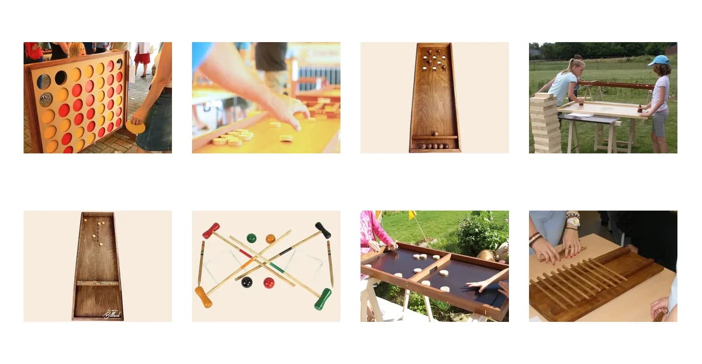 Jeux en bois géants — Pack 10